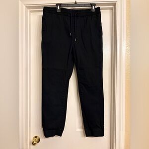 Men’s black jogger pants